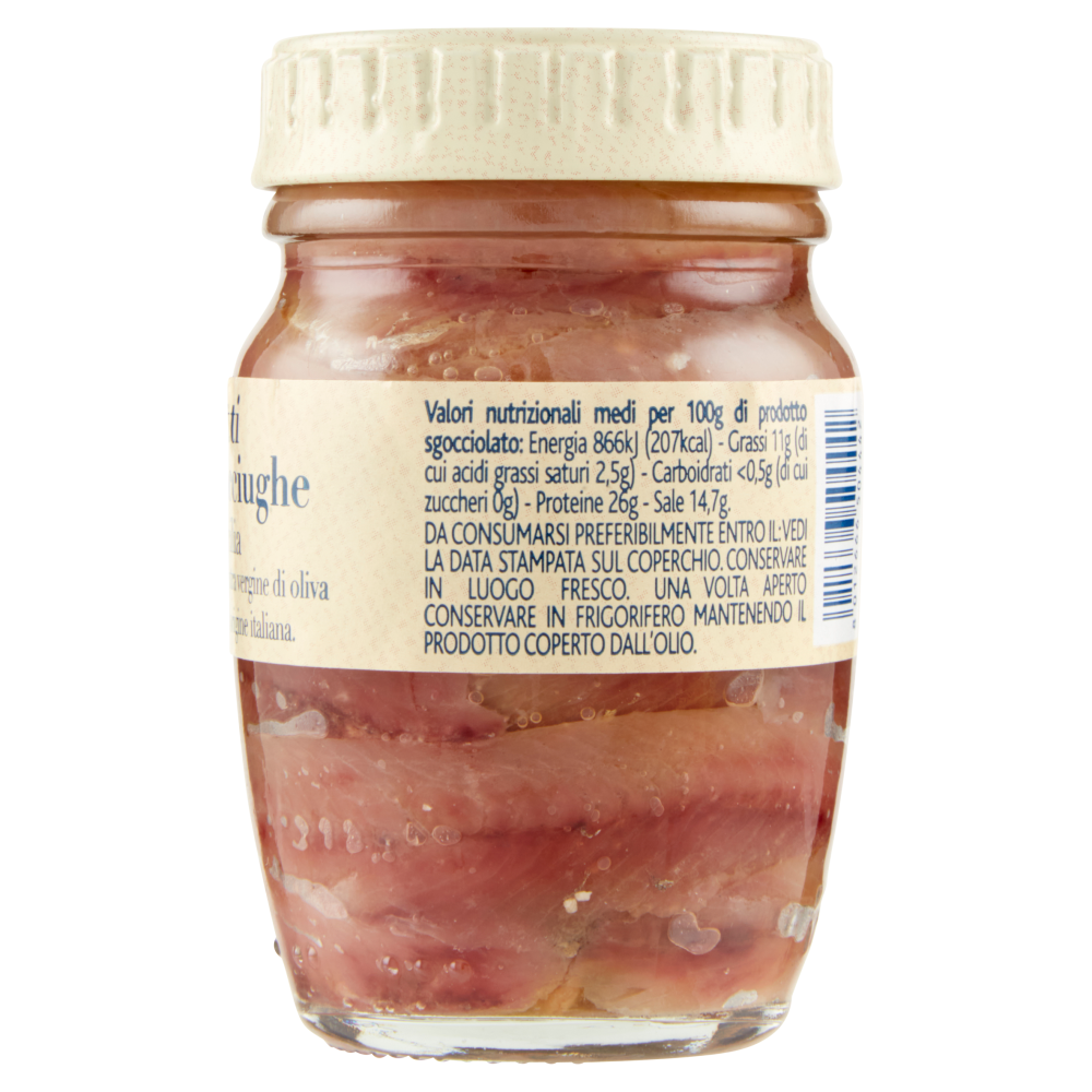 Terre d'Italia Filetti di acciughe di Sicilia in olio extra vergine di oliva 90 g