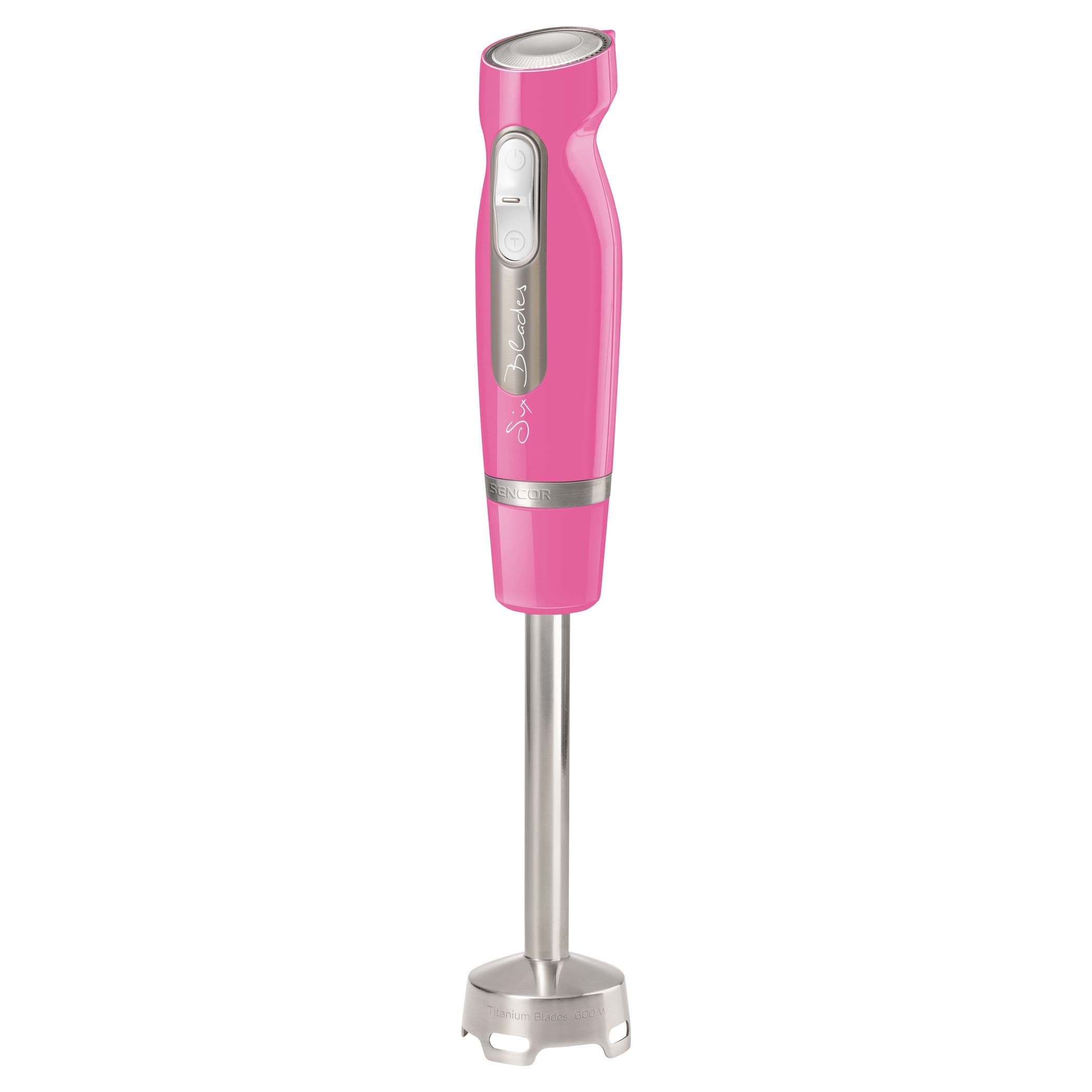 Sencor SHB 4468RS-EUE3 frullatore 0,7 L Frullatore ad immersione 1000 W Rosa, Acciaio inox