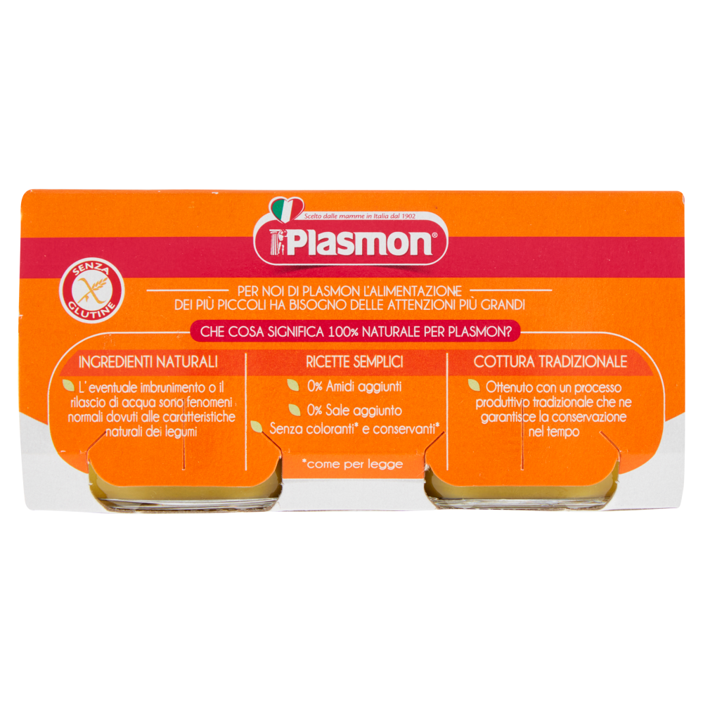 Plasmon Legumi Verdi Omogeneizzato con Legumi e Verdure 2 x 80 g