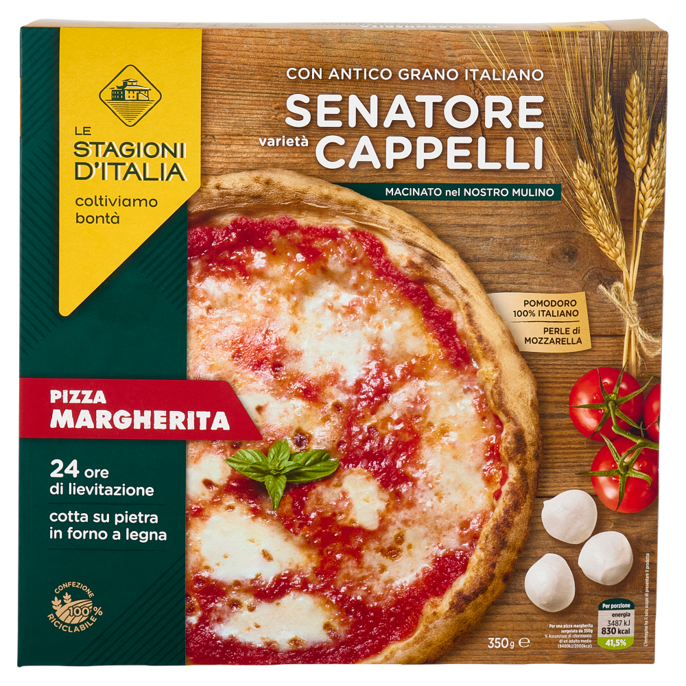 Le Stagioni d'Italia Pizza Margherita Senatore varietà Cappelli 350 g
