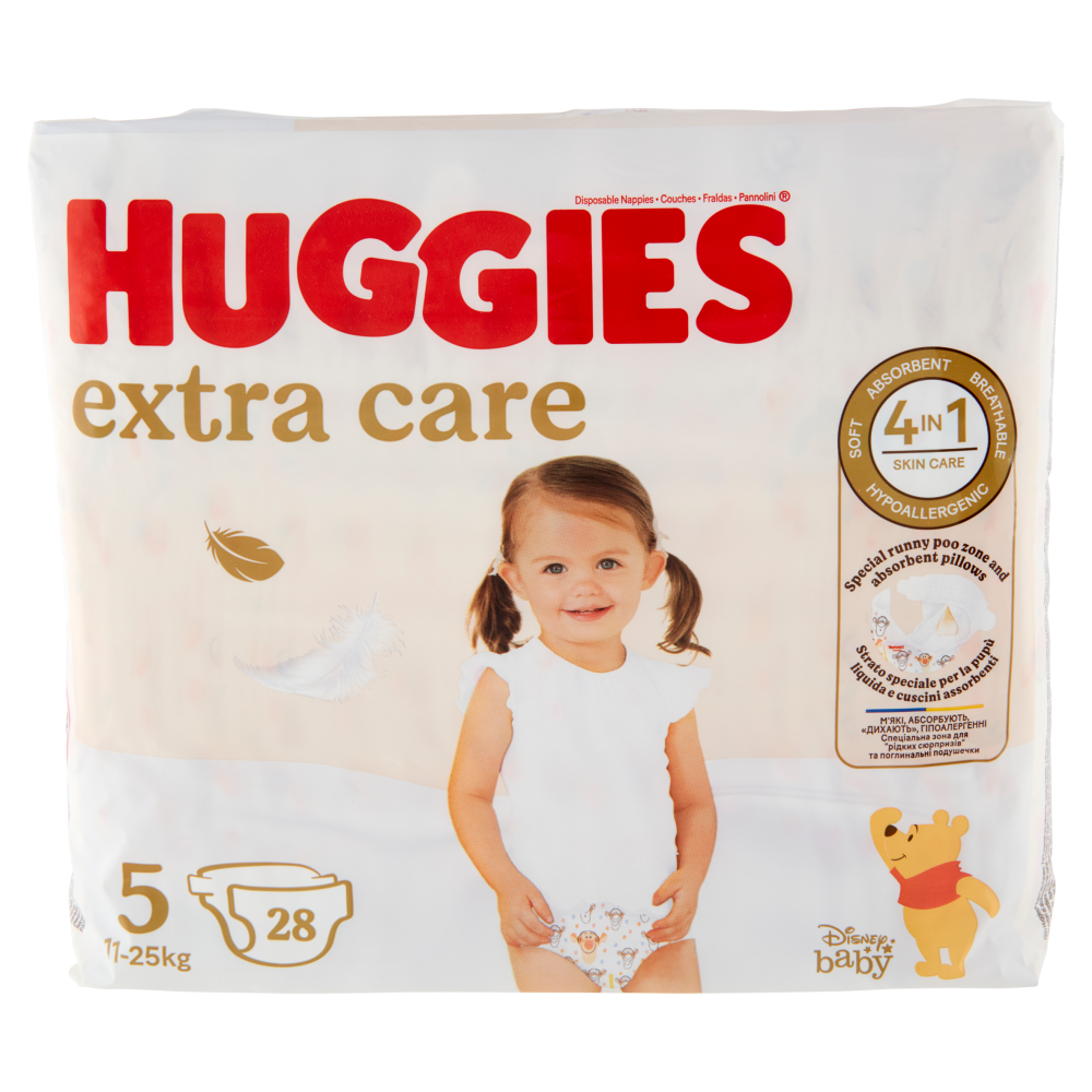 Huggies extra care Pannolini 5 11-25 Kg 28 pz