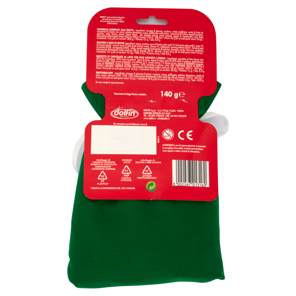 dolfin il Sacco di Babbo Natale Barbie 140 g