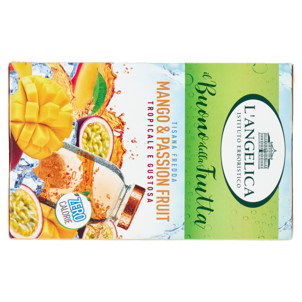 L'Angelica il Buono della Frutta Tisana Fredda Mango & Passion Fruit 18 Filtri 32,4 g