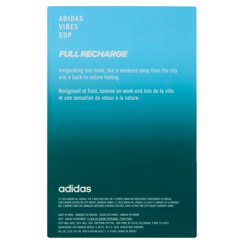 adidas Vibes Full Recharge Eau de Parfum 100 mL