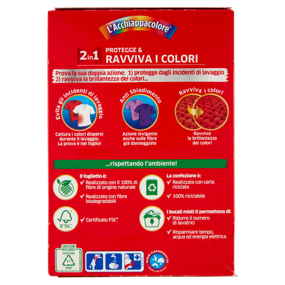 GREY l'Acchiappacolore Ravviva Colore 16 fogli
