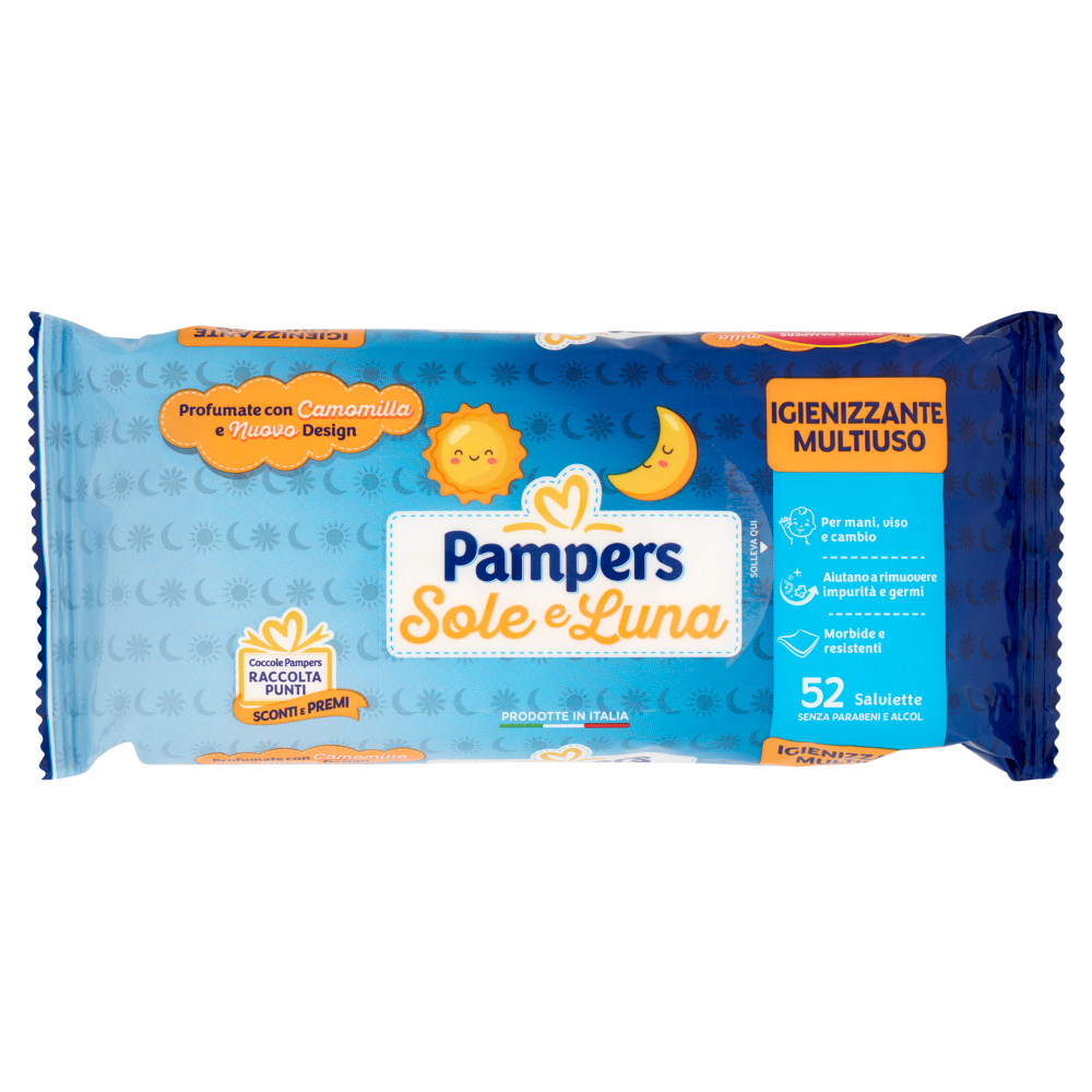 Pampers Sole e Luna Salviette 52 pz