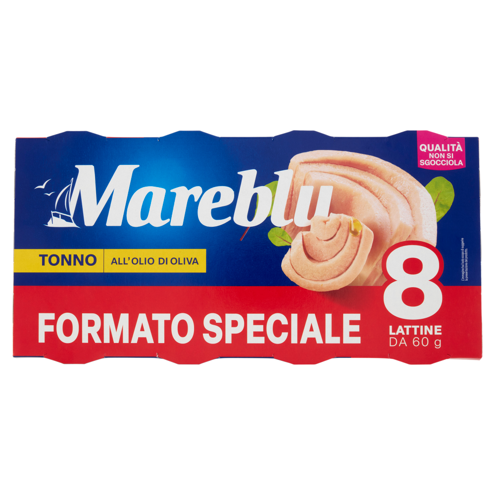 Mareblu Tonno all'Olio di Oliva 8 x 60 g