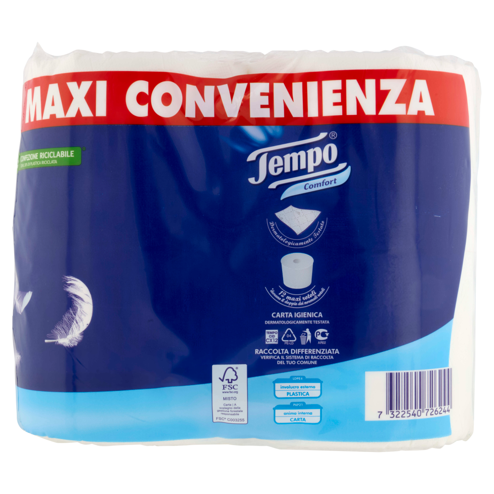 Tempo Comfort Maxi Rotoli 12 pz