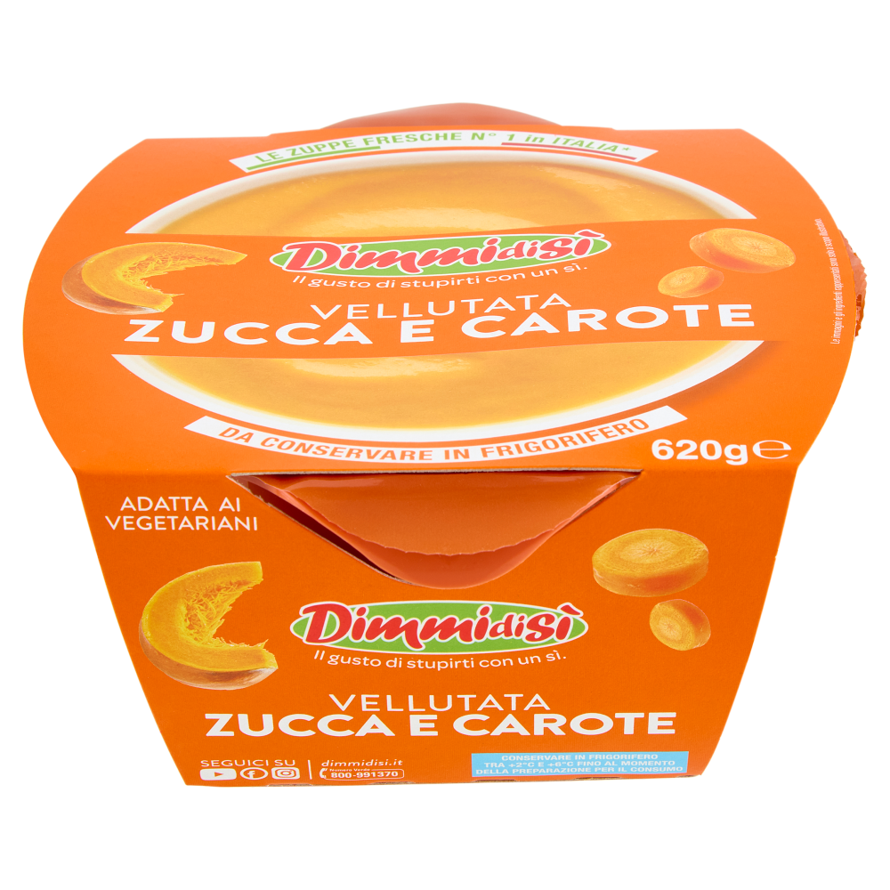 DimmidiSì Vellutata Zucca e Carote 620 g