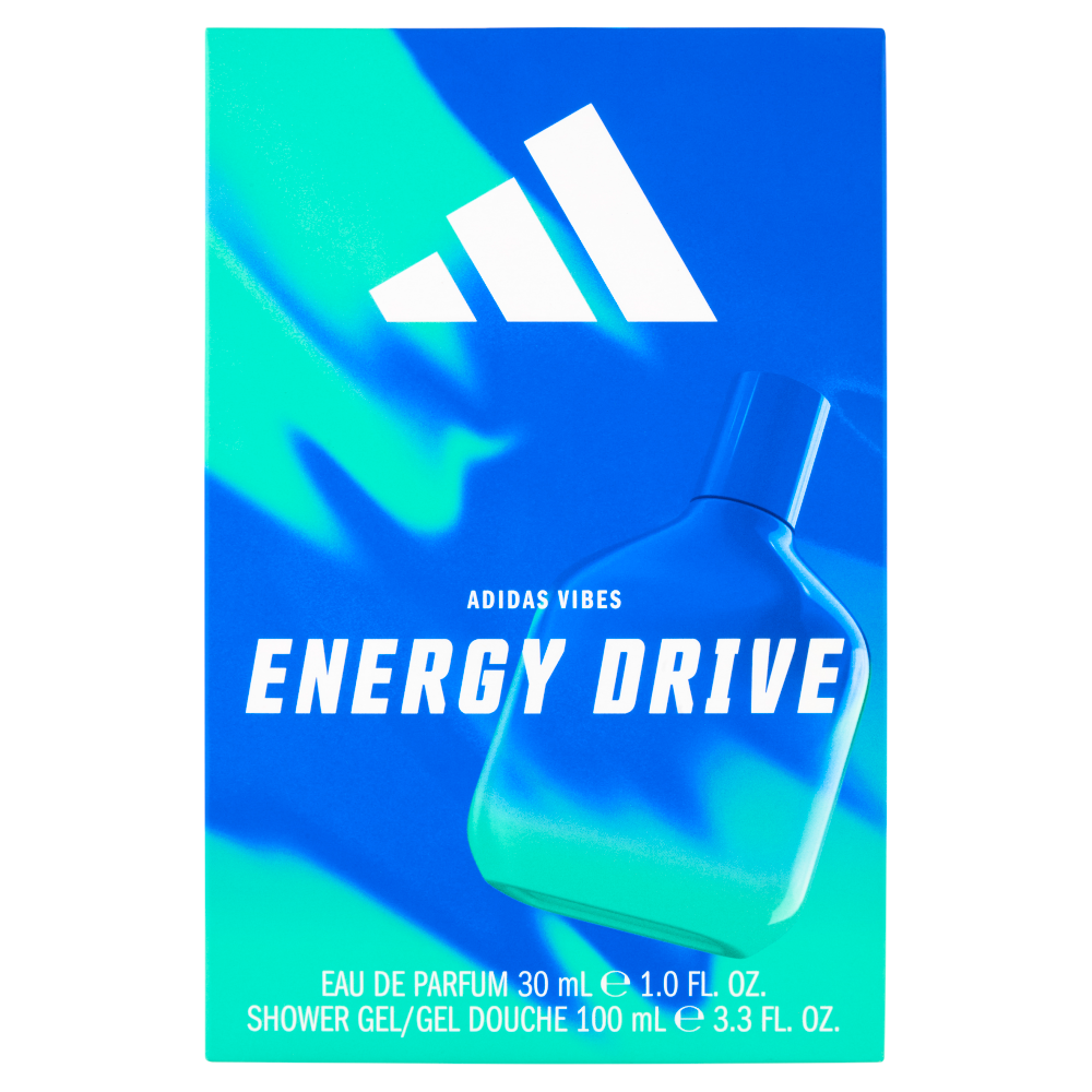 adidas Xmas25 Maschile Eau de Parfum 30 ml + Shower Gel 100 ml Energy Drive