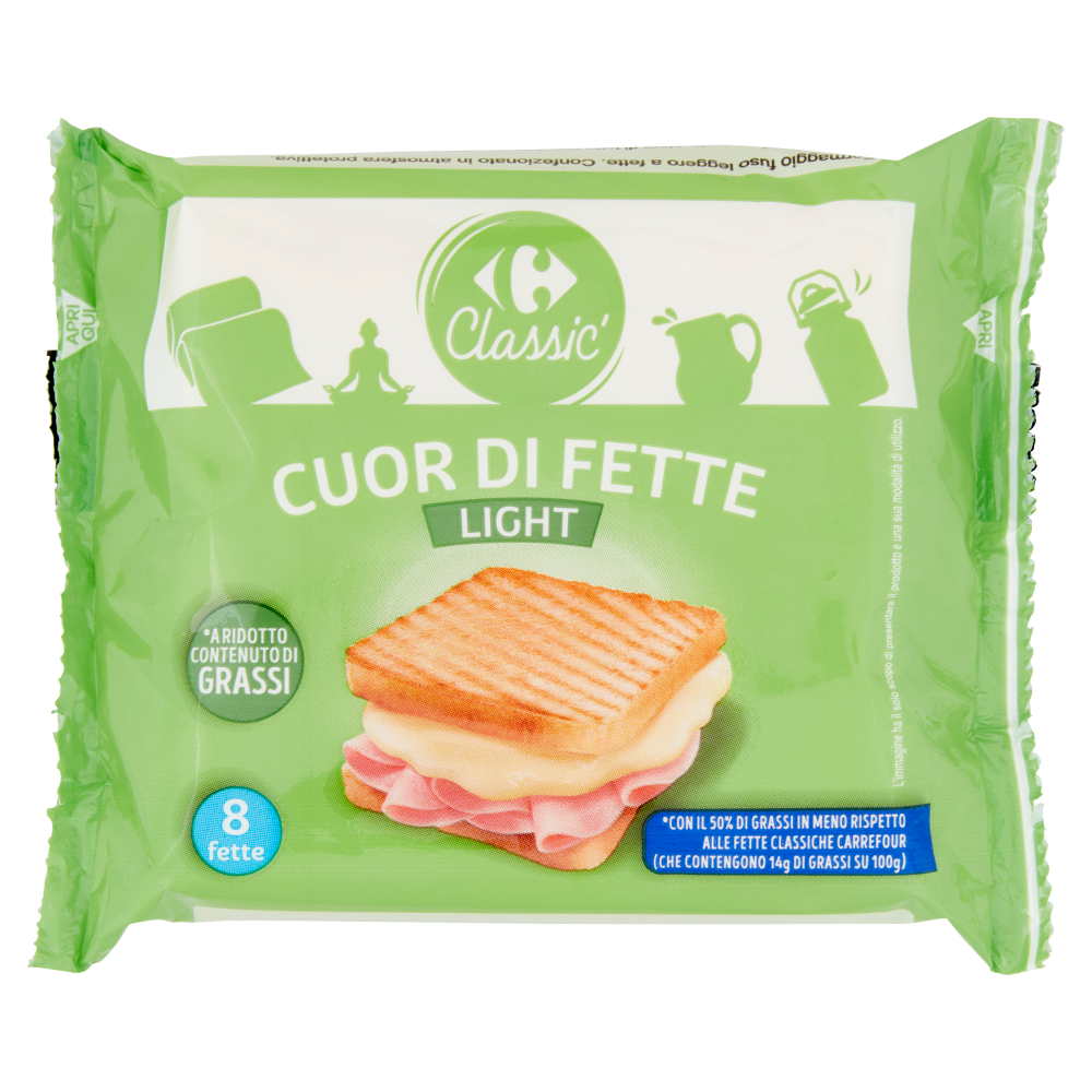 Carrefour Classic Cuor di Fette Light 8 x 25 g