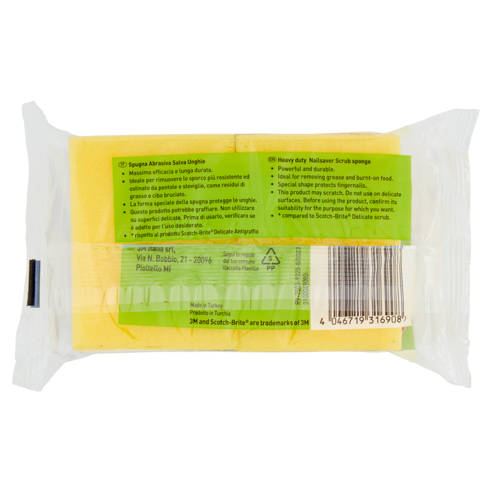 Scotch-Brite® Power Classic Spugna Salva Unghie 2 pezzi