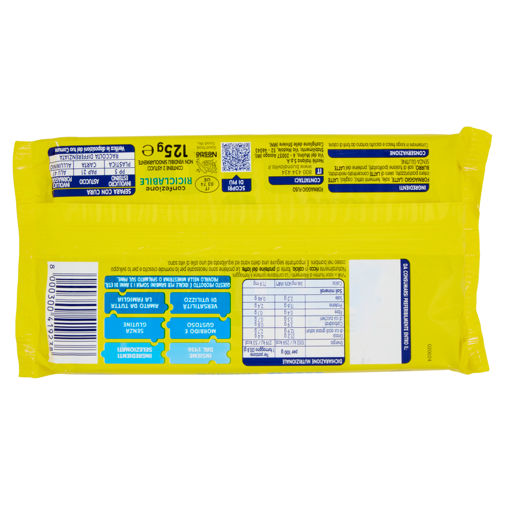 NESTLÉ MIO Formaggino Classico 6 formaggini 125g