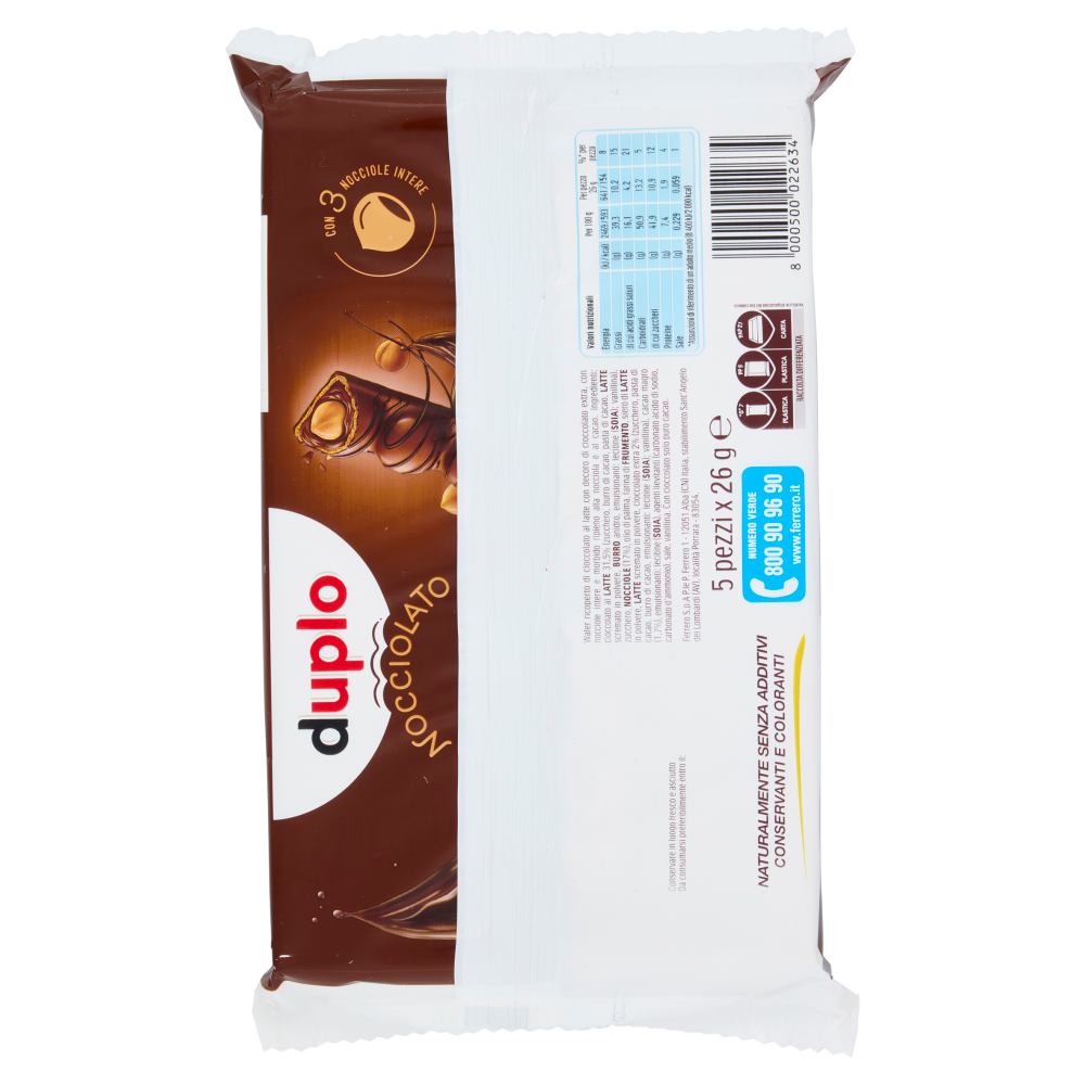 duplo Nocciolato 5 x 26 g