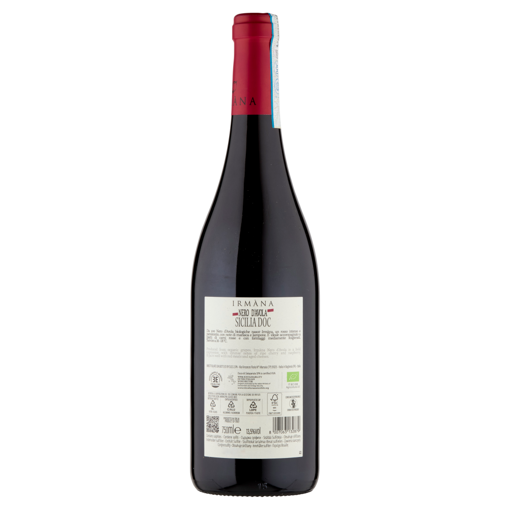 Corvo Irmàna Nero d'Avola Sicilia DOC Bio 750 ml