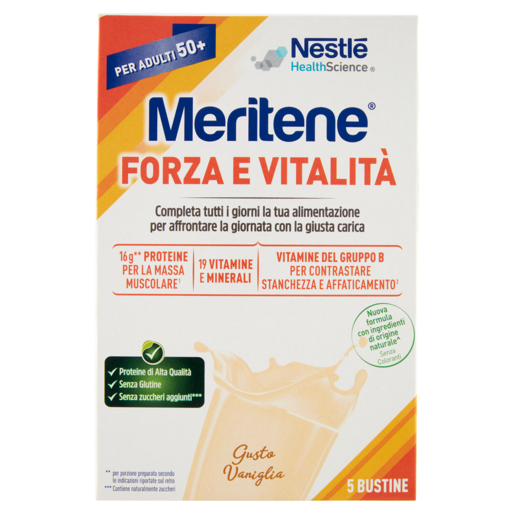 MERITENE Forza & Vitalità Vaniglia 5 x 30 g