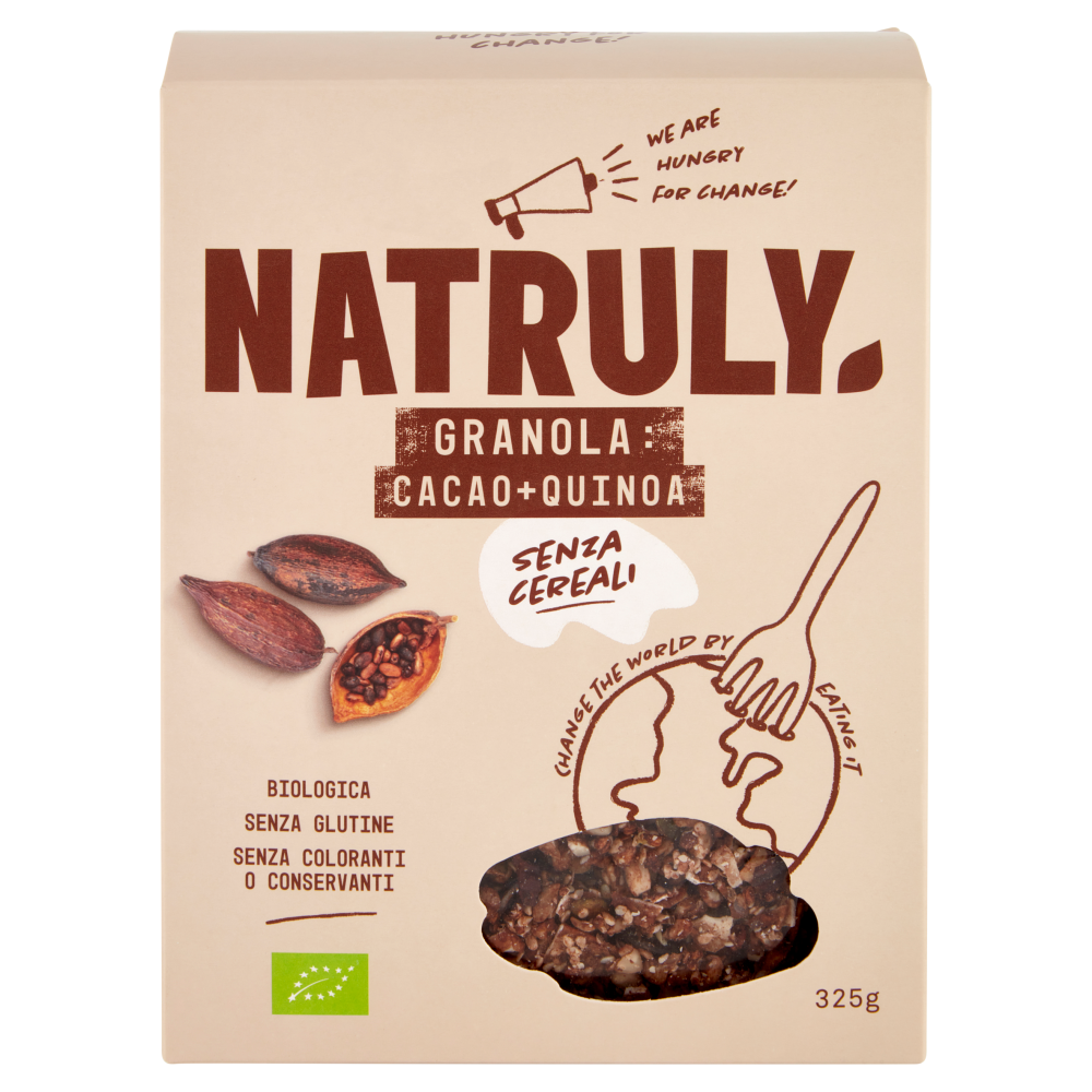 Natruly Granola: Cacao + Quinoa Senza Cereali Biologica 325 g