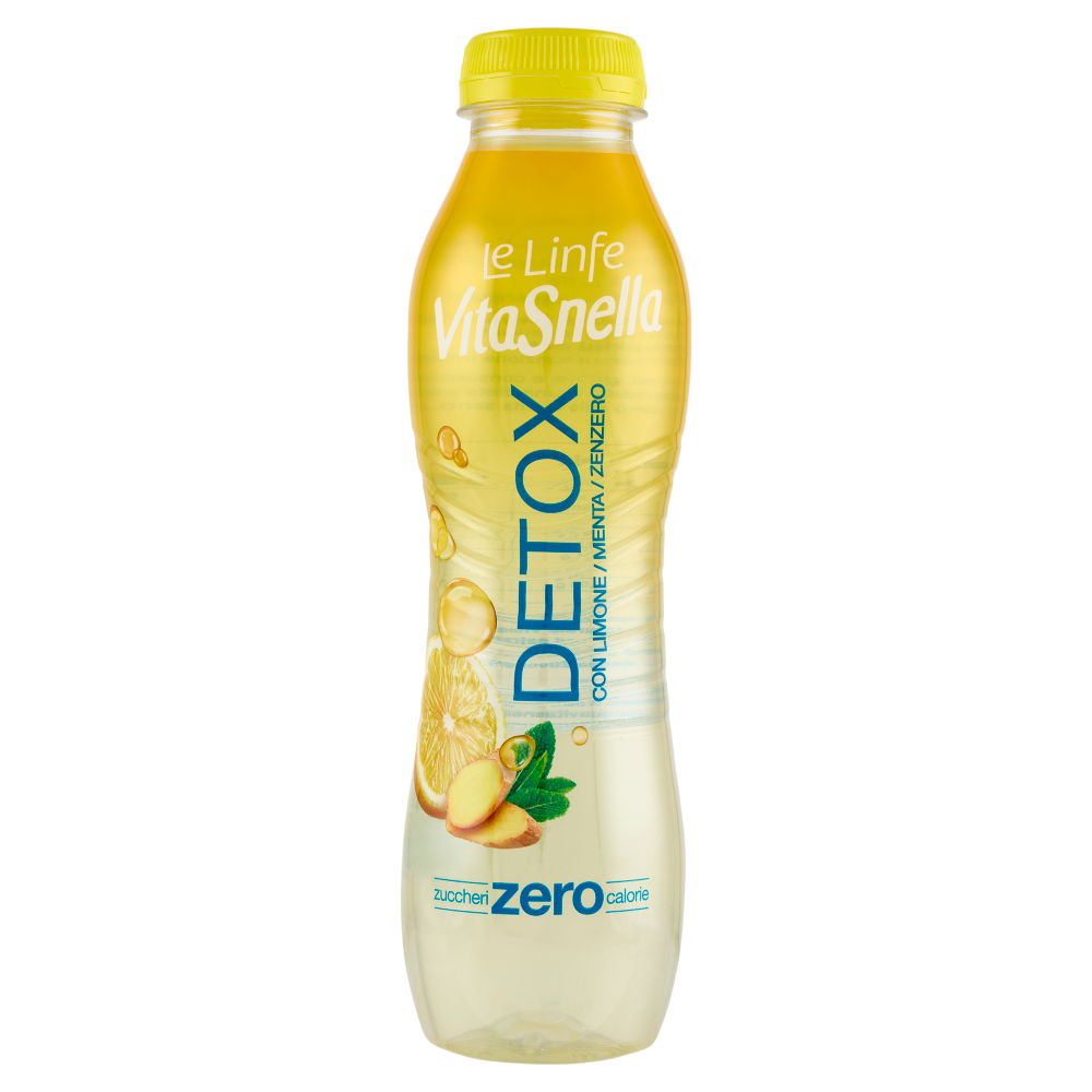 Vitasnella Le Linfe Detox con Limone, Menta, Zenzero 500 mL