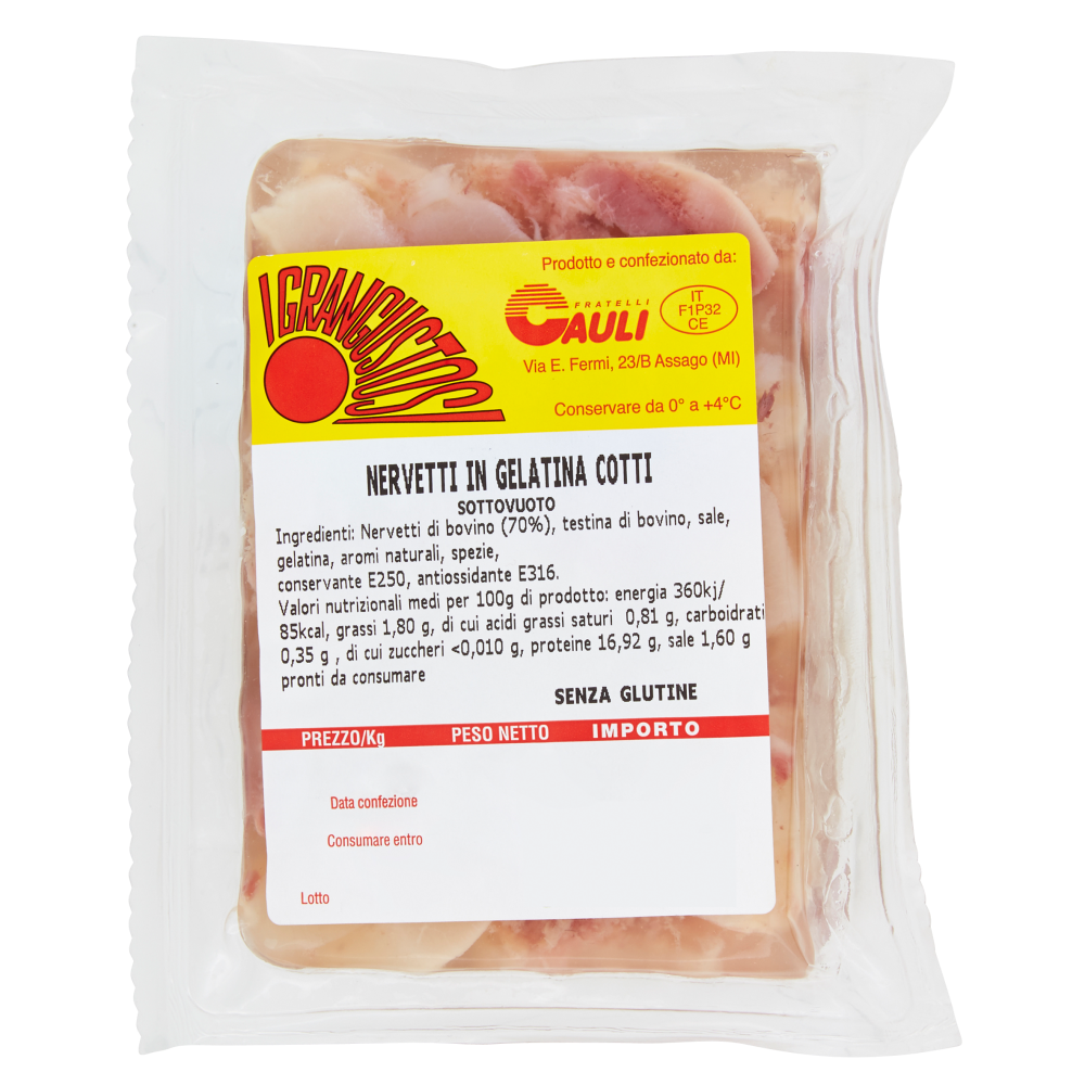 Fratelli Cauli I Grangustosi Nervetti in Gelatina Cotti Sottovuoto