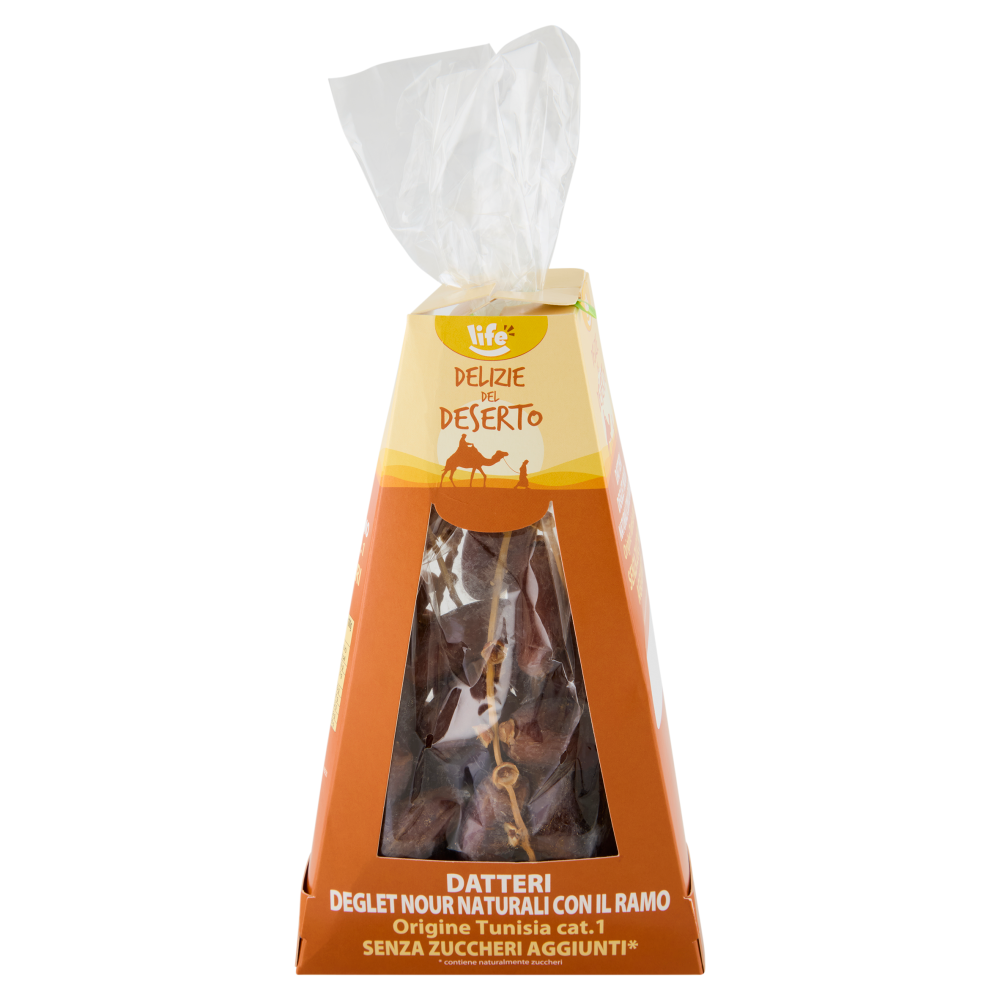 life Delizie del Deserto Datteri Deglet Nour Naturali con il Ramo 500 g