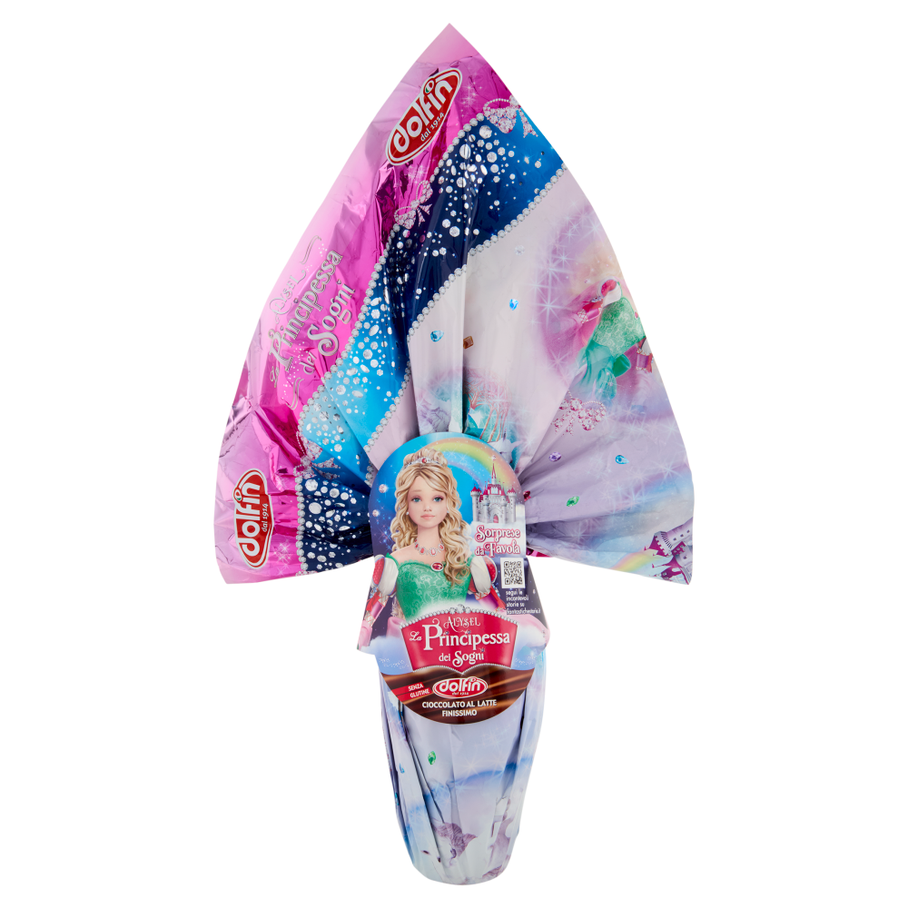 dolfin Uovo di Cioccolato al Latte Finissimo Alysel la Principessa dei Sogni 220 g