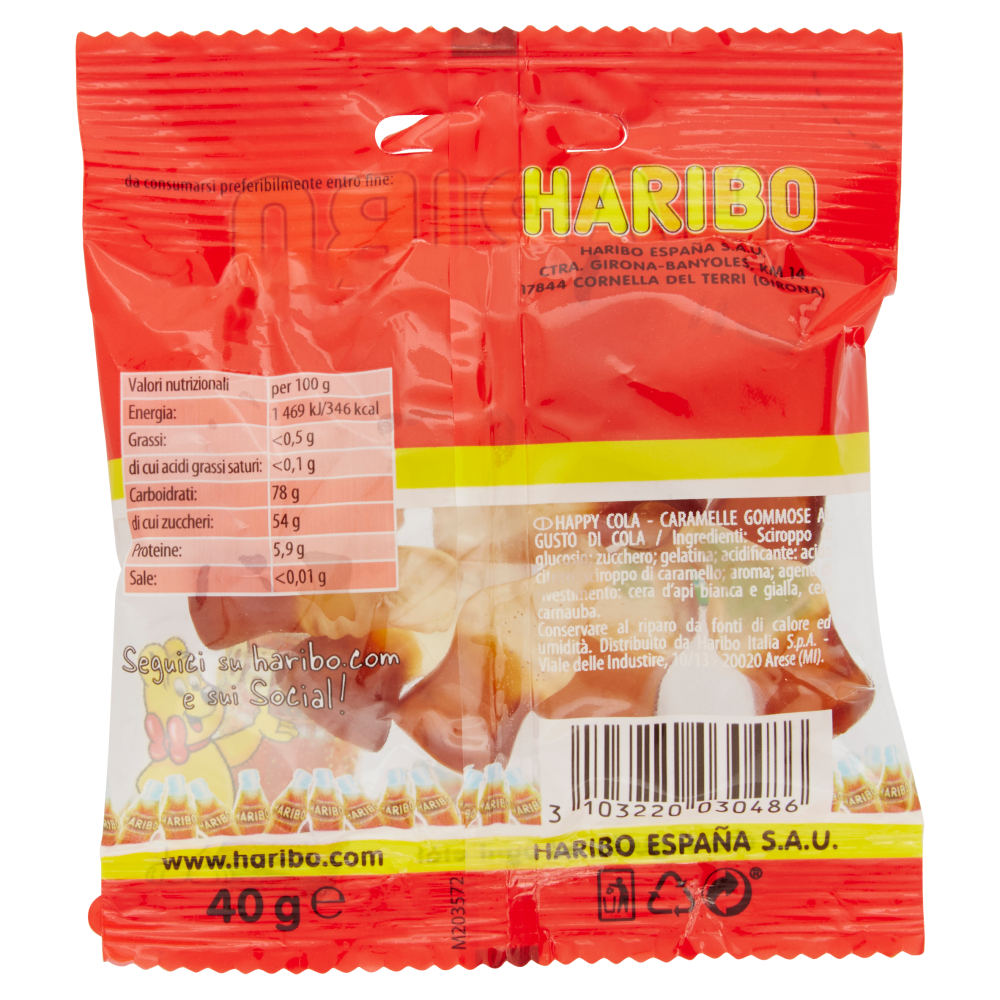 Haribo Happy Cola 40 g