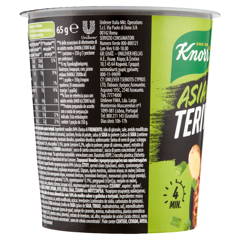Knorr Asia Noodles Teriyaki Chicken Taste 65 g