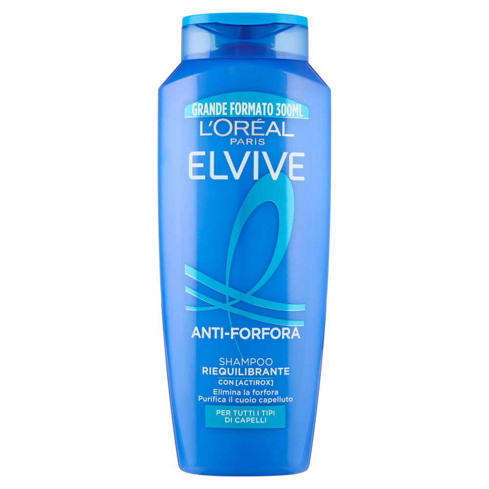 Elvive Anti-Forfora Shampoo Riequilibrante, per Tutti i Tipi di Capelli, 300 ml