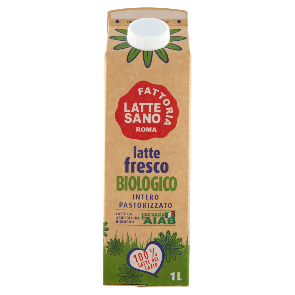 Fattoria Latte Sano BioSano latte fresco Biologico Intero Pastorizzato 1 L