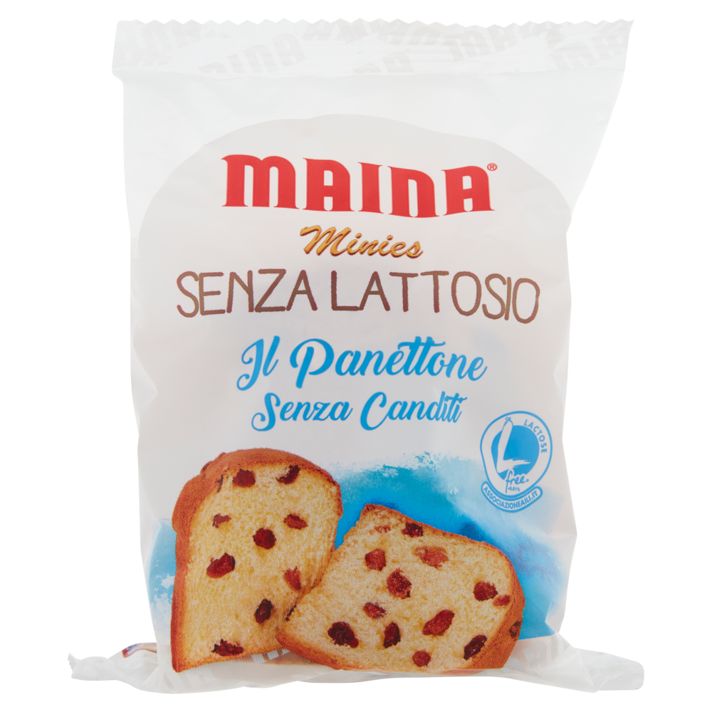 Maina Minies Senza Lattosio il Panettone Senza Canditi 100 g