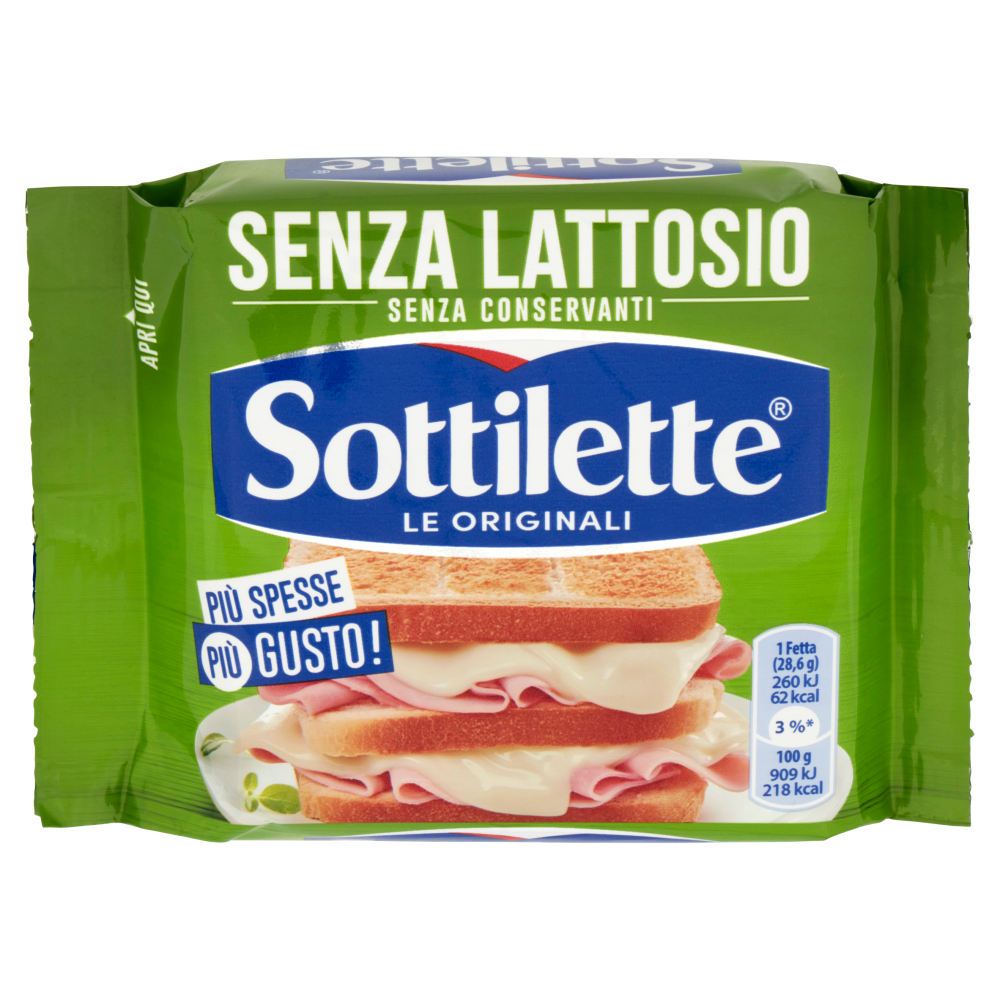 Sottilette formaggio fuso a fette Senza Lattosio - 200 g