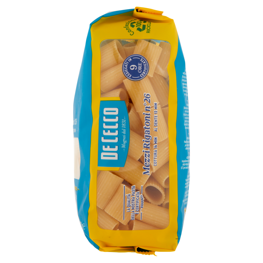 De Cecco Mezzi Rigatoni n°26 500 g