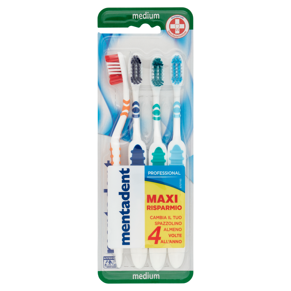Mentadent Professional medium 4 pz
