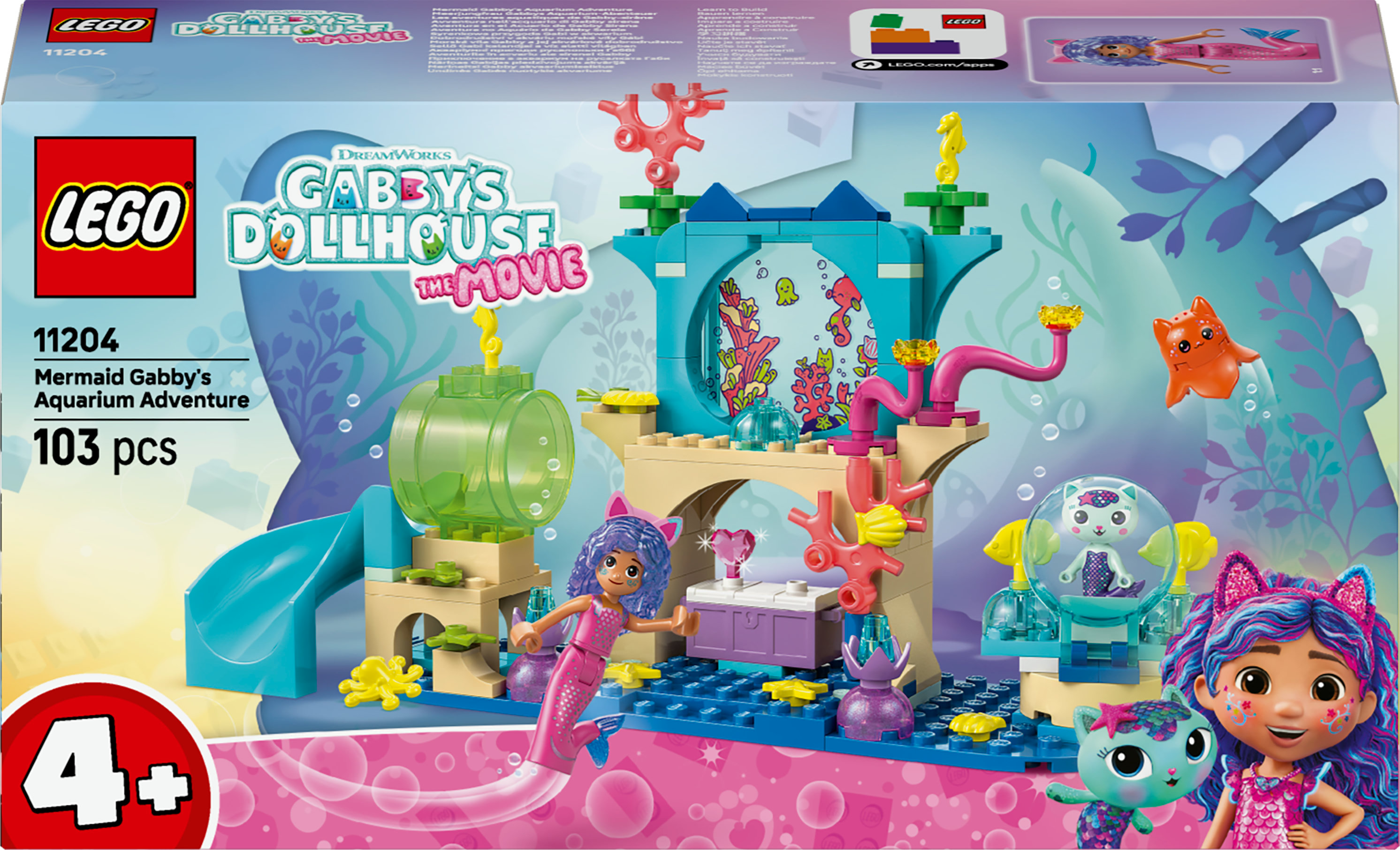 LEGO Gabby&rsquo;s Dollhouse Avventura nell&rsquo;acquario di Gabby sirena
