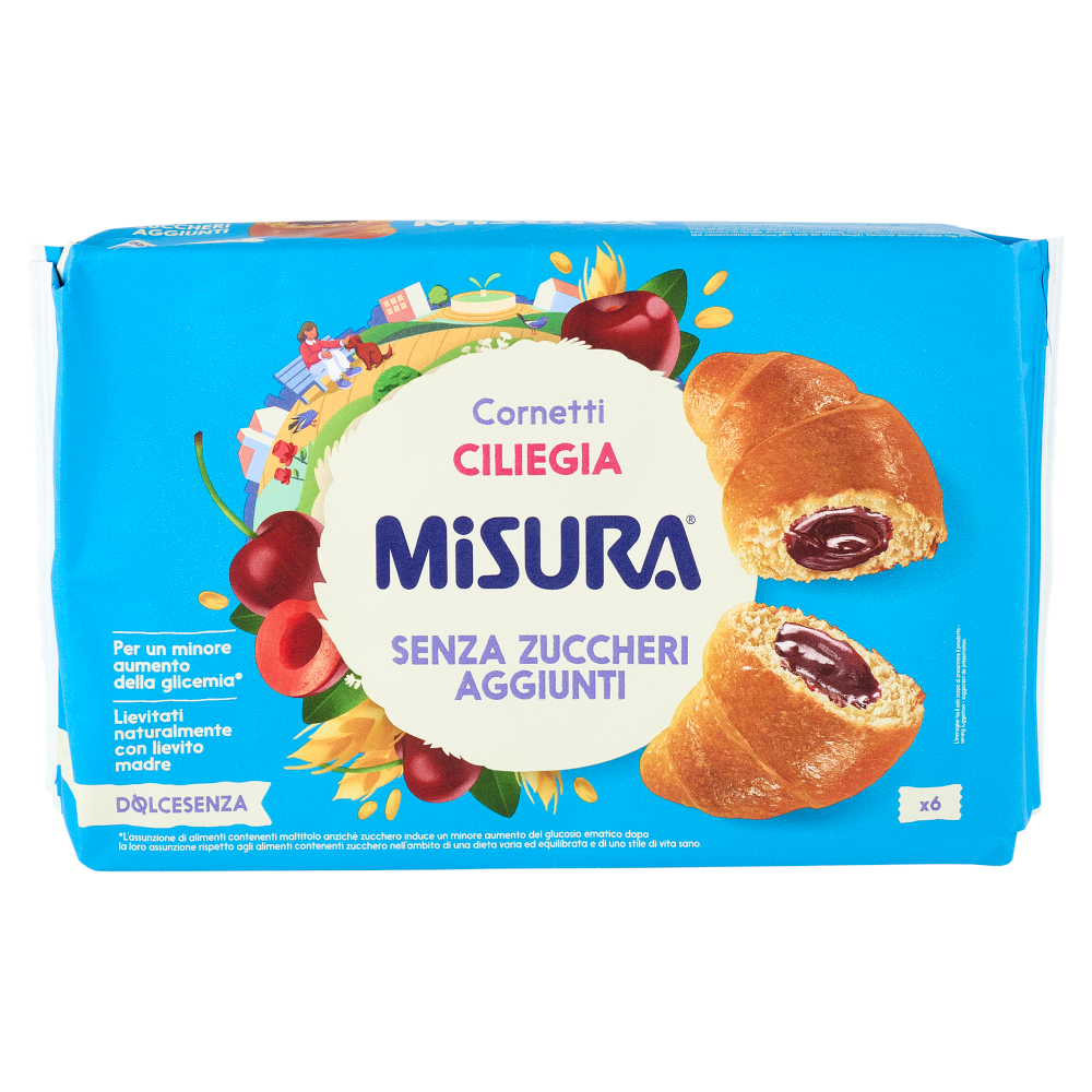 Misura Dolcesenza 6 Cornetti Ciliegia 298 g