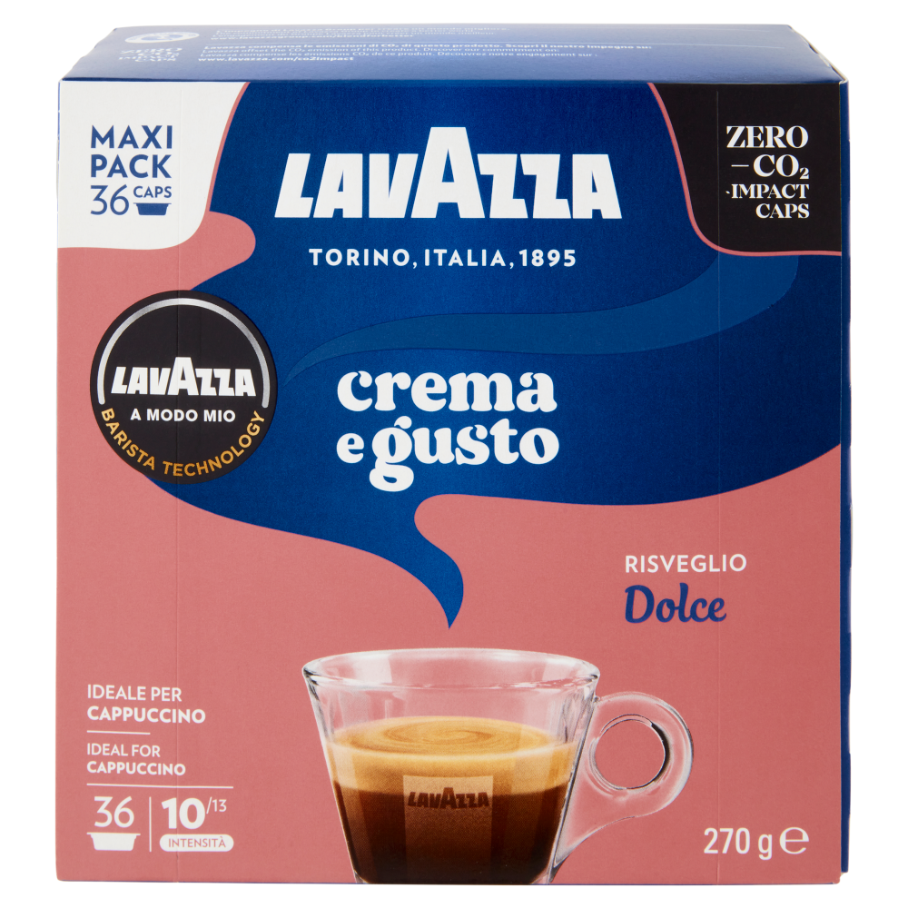 Lavazza A Modo Mio crema e gusto Dolce 36 capsule 270 g