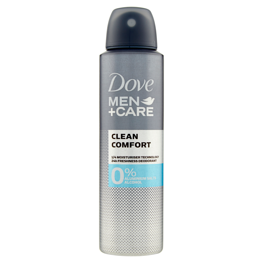 Dove Men+Care Clean Comfort 0% Aluminium Salts Alcohol spray 150 ml