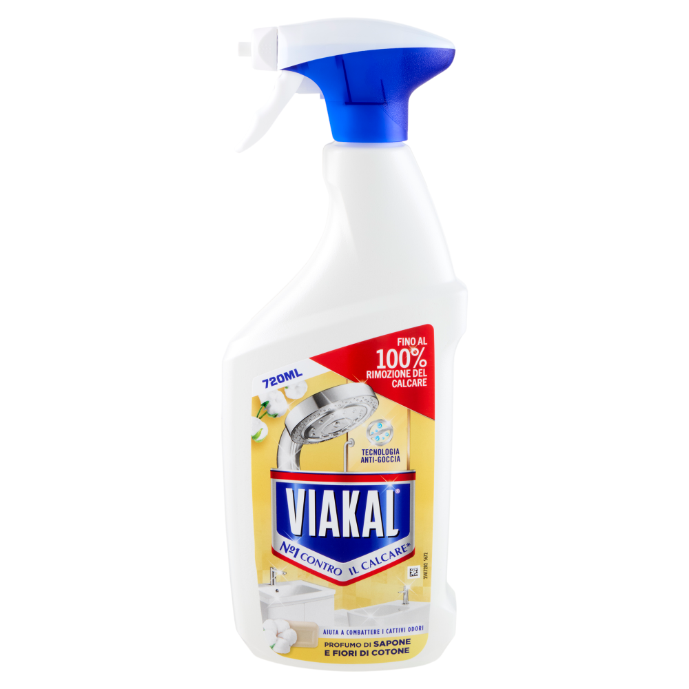 Viakal Profumo di Sapone e Fiori di Cotone 720 ML