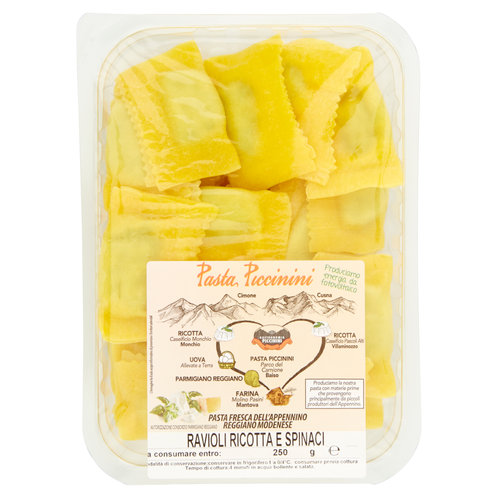 Pasta Piccinini Ravioli Ricotta e Spinaci 250 g