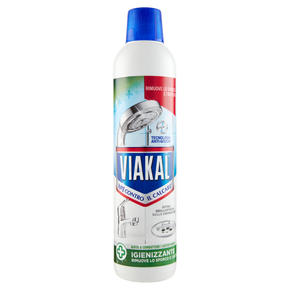 Viakal Detersivo Anticalcare Bagno e Cucina Igienizzante Liquido 720 ml