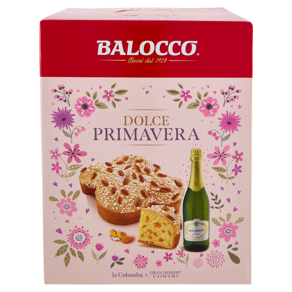 Balocco Dolce Primavera la Colomba 700 g & Gran Dessert Contri 75 cl