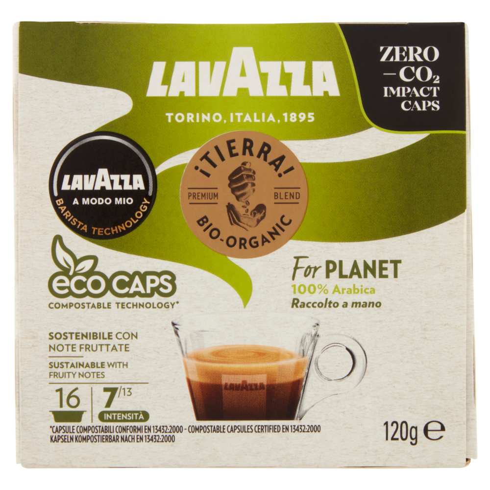 Lavazza A Modo Mio ¡Tierra! For 16 Capsule 120 g