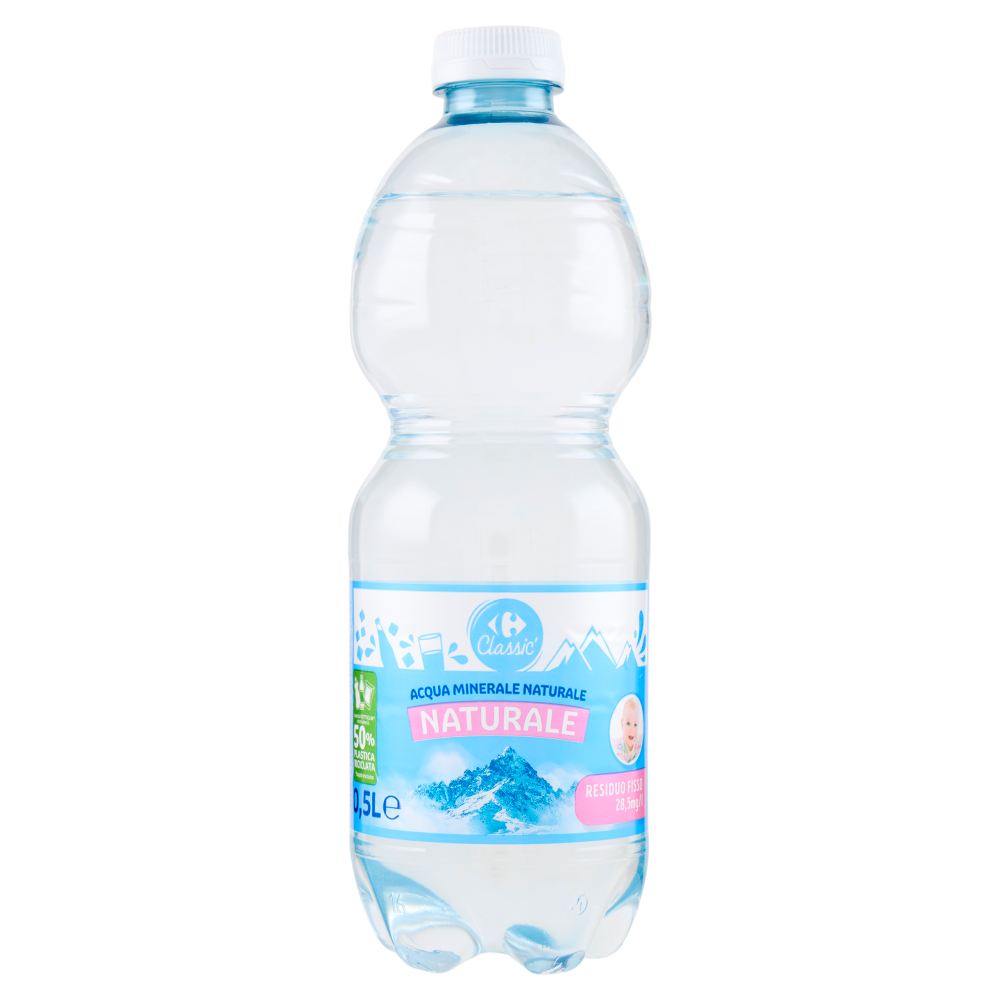 Carrefour Classic Naturale Acqua Minerale Naturale Monviso 0,5 L