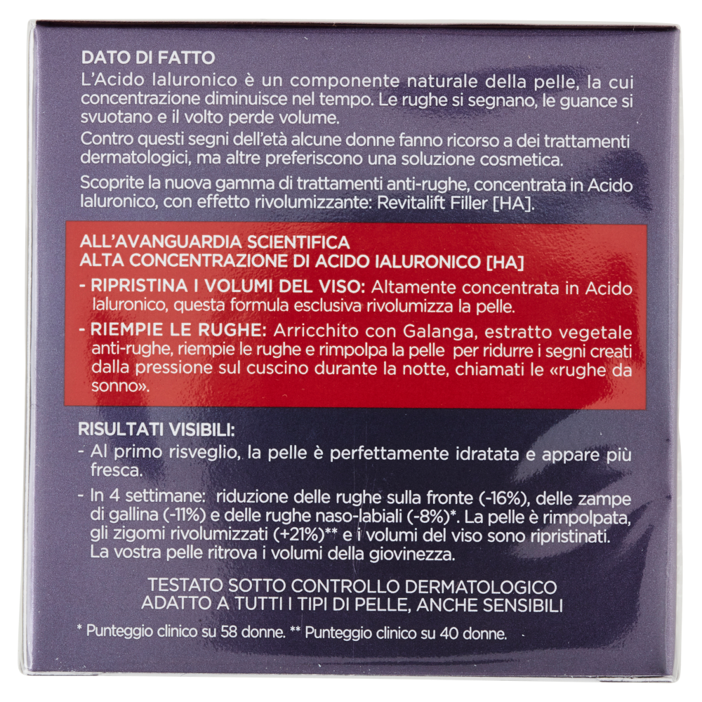 L'Or&eacute;al Paris Revitalift Filler [HA] Trattamento Anti-Rughe Notte 50 ml