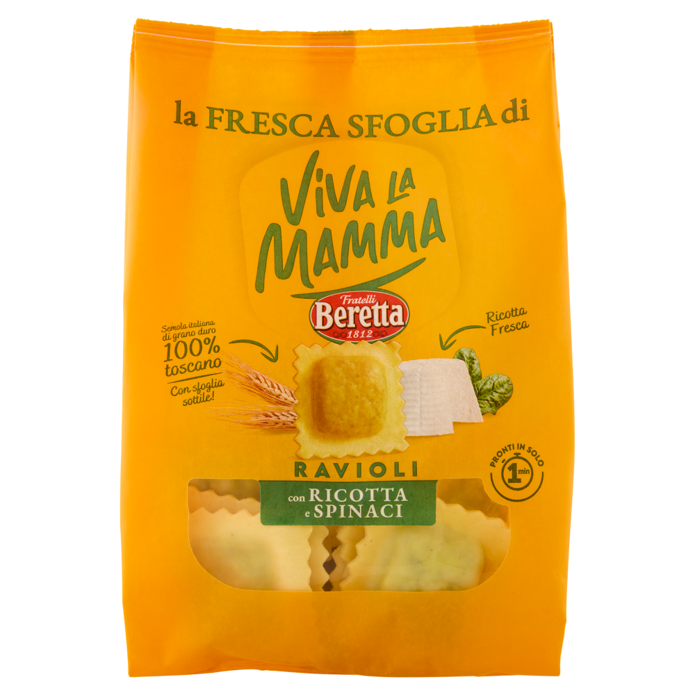 Viva la Mamma la Fresca Sfoglia di Ravioli con Ricotta e Spinaci 250 g