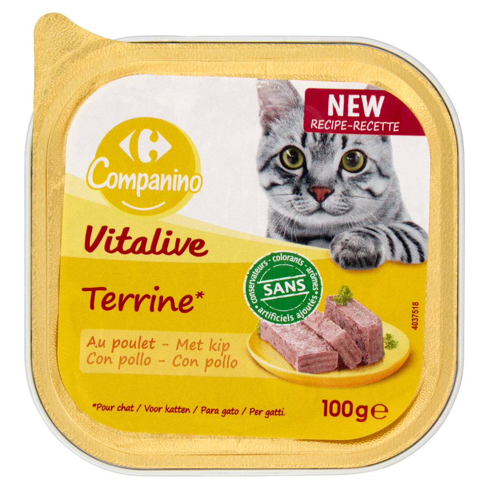 Carrefour Companino Vitalive Terrine* con pollo 100 g
