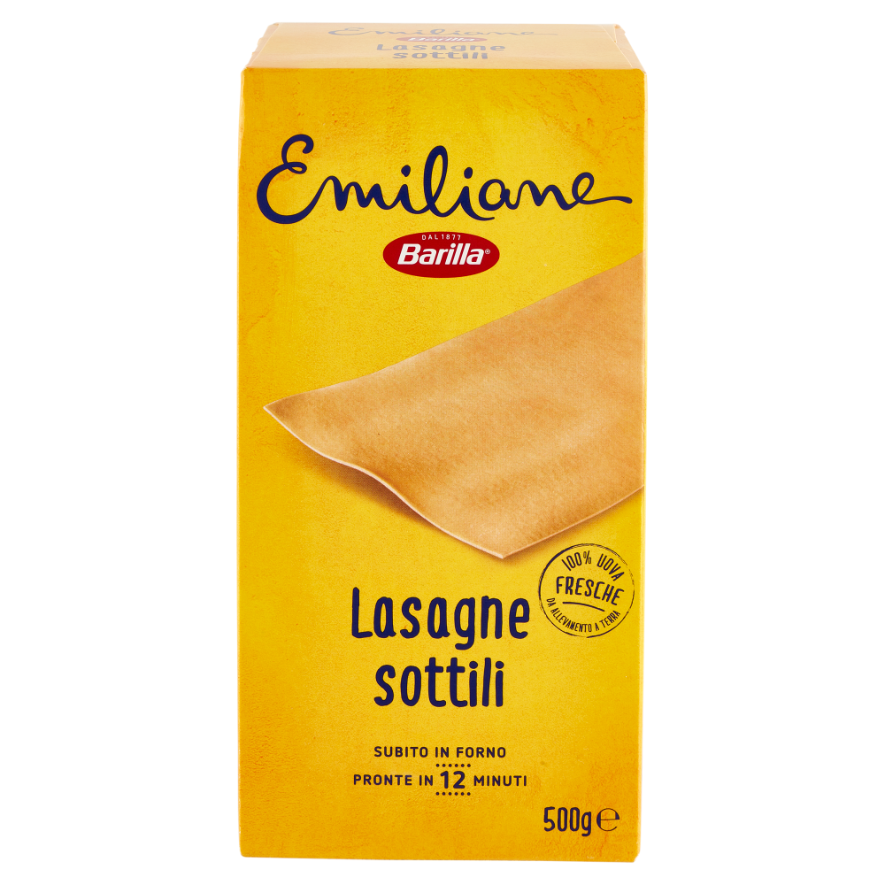 Barilla Emiliane Le sottili Lasagne Pasta all'Uovo 500g