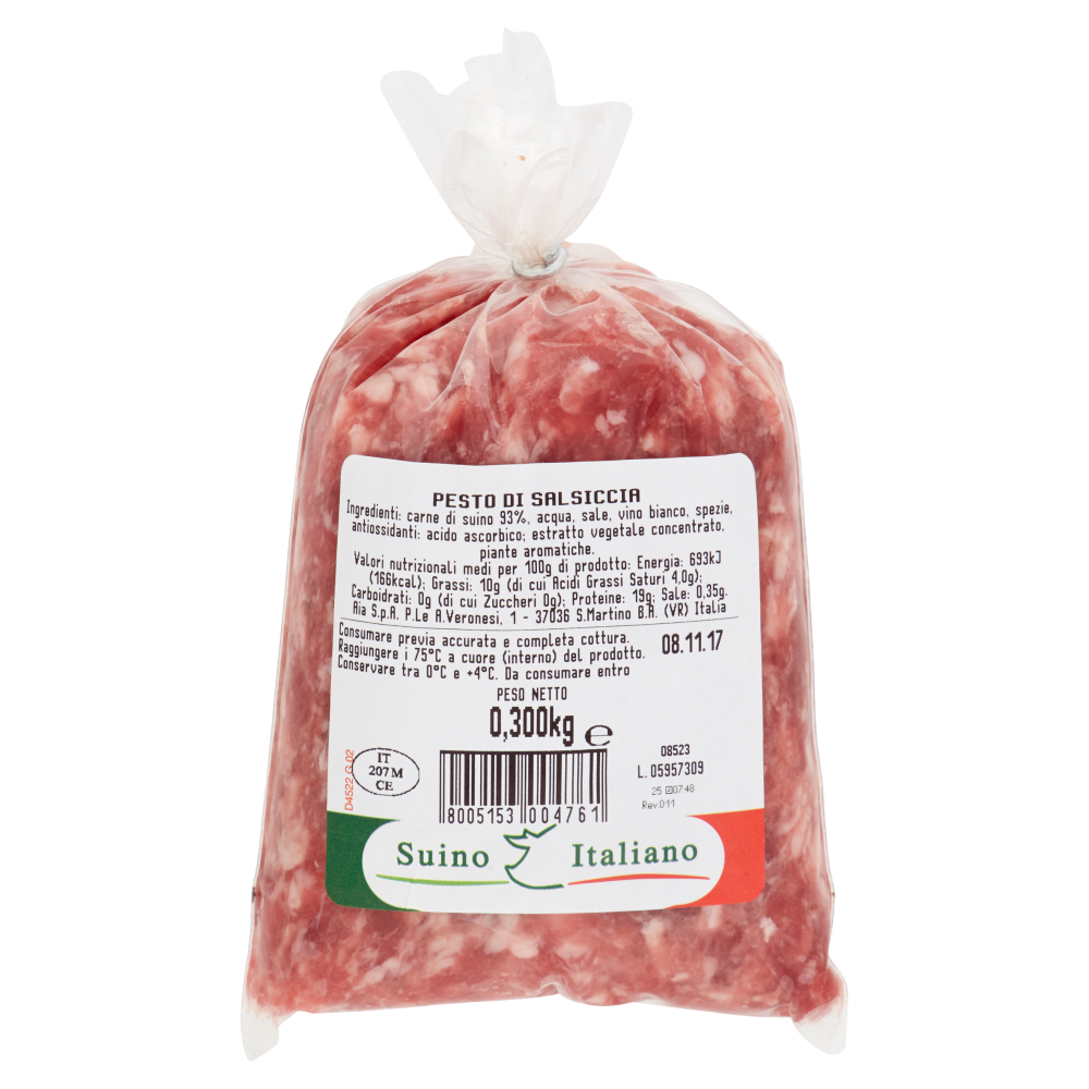 Aia Carne al Fuoco Fresco Pesto di suino italiano 0,300 kg