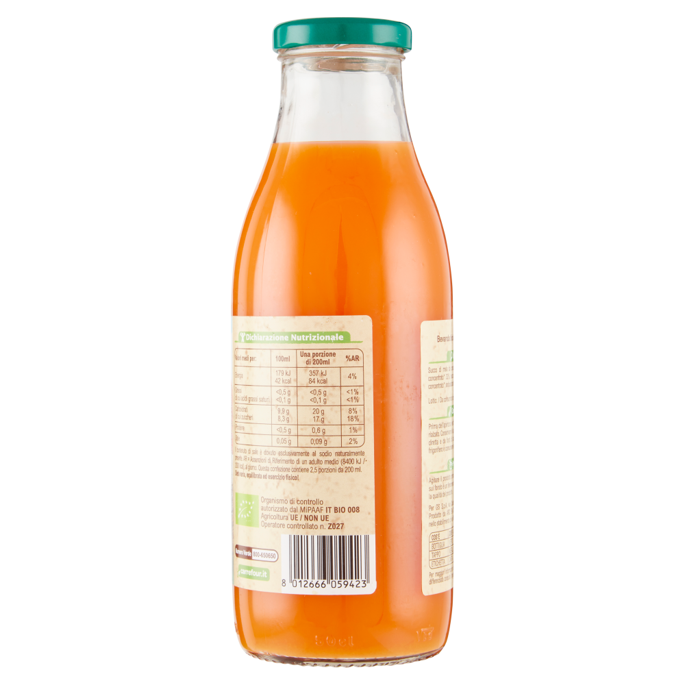 Carrefour Bio Bevanda di Mela e Carota 500 ml