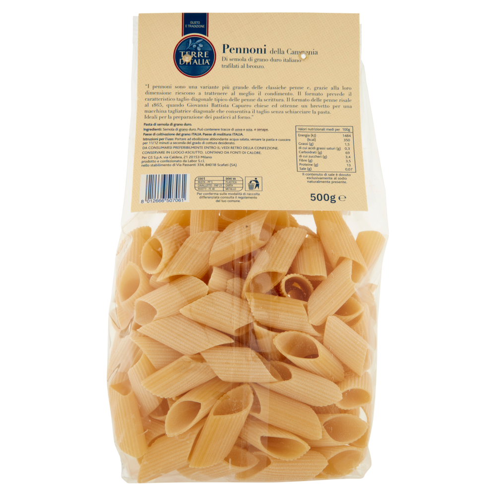 Terre d'Italia Pennoni della Campania 500 g
